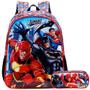 Imagem de Kit Mochila Infantil Liga Da Justiça Costas Tam G Estojo