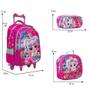 Imagem de Kit Mochila Infantil LOL Rodinhas Creche Com Lancheira