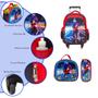 Imagem de Kit Mochila Infantil Masculina Carrinho Sonic Estampada