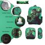 Imagem de Kit Mochila Infantil Masculina Hulk Estojo Envio Imediato