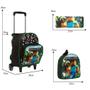 Imagem de Kit Mochila Infantil Masculina Minecraft Rodinha Pequena