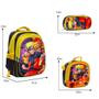 Imagem de Kit Mochila Infantil Masculina Naruto 3D Alça Costas Tam G