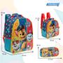 Imagem de Kit Mochila Infantil Masculina Patrulha Canina Escolar Azul