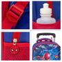 Imagem de Kit Mochila Infantil Masculina Rodinha Homem Aranha 3 Pçs