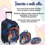 Imagem de Kit Mochila Infantil Masculina Rodinha Sonic Filme Tam G