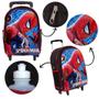 Imagem de Kit Mochila Infantil Masculina Rodinha Spider Man Menino