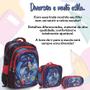 Imagem de Kit Mochila Infantil Masculina Sonic Costas Reforçada 3 Pçs