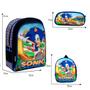 Imagem de Kit Mochila Infantil Masculina Sonic The Hedgehog Game