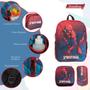 Imagem de Kit Mochila Infantil Masculina Spider Man 3 Pçs Costas