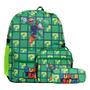 Imagem de Kit Mochila Infantil Masculina Super Luigi Tam G Juvenil