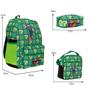 Imagem de Kit Mochila Infantil Masculina Super Luigi Tam G Juvenil