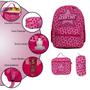 Imagem de Kit Mochila Infantil Menina Barbie Costas Com Lancheira Rosa