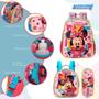 Imagem de Kit Mochila Infantil Menina Minnie Mouse 3d Com Lancheira