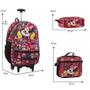 Imagem de Kit Mochila Infantil Menina Rodinha Minnie Com Lancheira