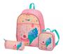 Imagem de Kit Mochila Infantil Meninas Sorvetinho E Cupcake Costas G