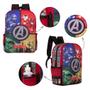 Imagem de Kit Mochila Infantil Menino Costas Avengers Itens Toys 2U