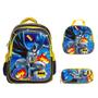 Imagem de Kit Mochila Infantil Menino Costas Batman Tam G Desenho