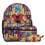 Imagem de Kit Mochila Infantil Menino Dragon Ball Z Juvenil Costas