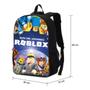 Imagem de Kit Mochila Infantil Menino Escolar com Carteira Personagem Roblox