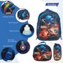 Imagem de Kit Mochila Infantil Menino Sonic Costas 3D Resistente