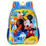 Imagem de Kit Mochila Infantil Mickey Mouse Disney Costas Tam G Reforçada Xeryus Lancheira Estojo