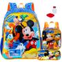 Imagem de Kit Mochila Infantil Mickey Mouse Disney Costas Tam G Reforçada Xeryus Lancheira Estojo