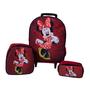 Imagem de Kit Mochila Infantil Minie Vermelha