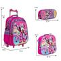 Imagem de Kit Mochila Infantil Minnie 3D Rodinhas Com Lancheira Estojo