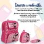 Imagem de Kit Mochila Infantil Minnie Mouse Lancheira Estojo Tam M