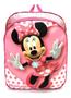 Imagem de Kit Mochila Infantil Minnie Mouse Rosa Lisa Costas G F5