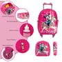 Imagem de Kit Mochila Infantil Minnie Rodinha Reforçada 3 Pçs Toys 2U