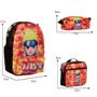 Imagem de Kit Mochila Infantil Naruto Juvenil 3 Peças Envio Imediato