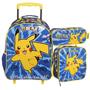 Imagem de Kit Mochila Infantil Pokemon Rodinha Lancheira Estojo Xeryus