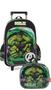 Imagem de Kit Mochila Infantil Rodinha Lancheira Avengers Hulk