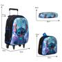 Imagem de Kit Mochila Infantil Rodinha Stitch + Lancheira + Estojo