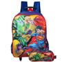 Imagem de Kit Mochila Infantil Rodinhas Com Estojo Superman Dc Comics