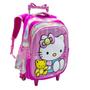 Imagem de Kit Mochila Infantil Rodinhas Escolar 3D - H. Kitty