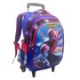 Imagem de Kit Mochila Infantil Rodinhas Escolar 3D - Homem Aranha