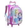 Imagem de Kit Mochila Infantil Rodinhas Escolar 3D - Princesas