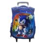 Imagem de Kit Mochila Infantil Rodinhas Escolar 3D - Sonic