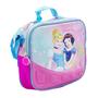 Imagem de Kit Mochila Infantil Rodinhas Estojo Lancheira Escolar 3D - Princesas