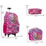 Imagem de Kit Mochila Infantil Skye Everest Rodinhas Reforçada Toys 2U