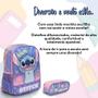 Imagem de Kit Mochila Infantil Stitch Feminina Costas Juvenil Lilás