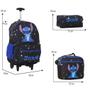 Imagem de Kit Mochila Infantil Stitch Rodinha Juvenil Lancheira Estojo