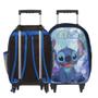 Imagem de Kit Mochila Infantil Stitch Rodinha Reforçada Volta As Aulas