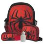 Imagem de Kit Mochila Infantil Super Spider Vermelho Tam G Costas