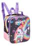 Imagem de Kit Mochila Infantil Unicórnio Arco Iris Rodinhas G Meninas