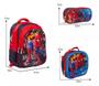 Imagem de Kit Mochila Infatil De Costa Spider Man 3d Lancheira Térmica