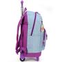 Imagem de Kit Mochila Juvenil De Rodinhas Azul e Roxo Com Estojo  - Luxcel