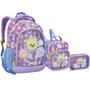 Imagem de Kit Mochila Lancheira e Estojo Creche Frente Transparente